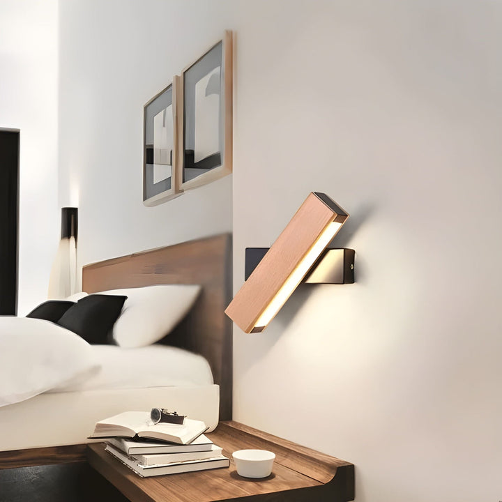 BowLift | Modern Wall Lamp with Wooden Accent