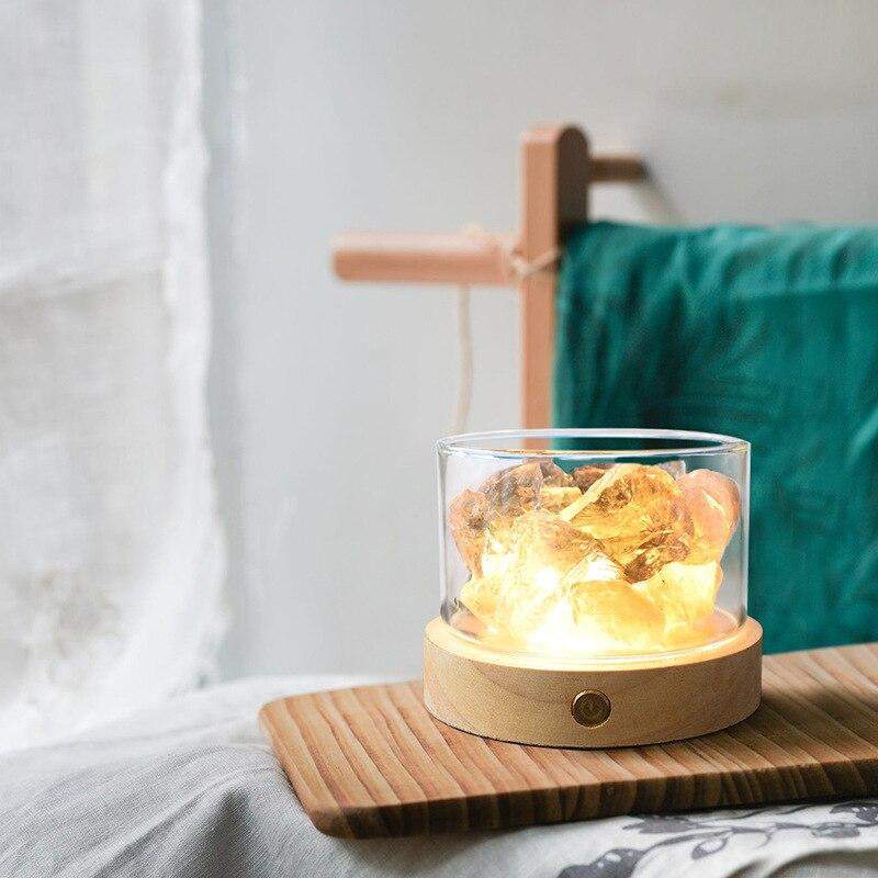 Crystal Stone Essential Oil Diffuser Bowlift