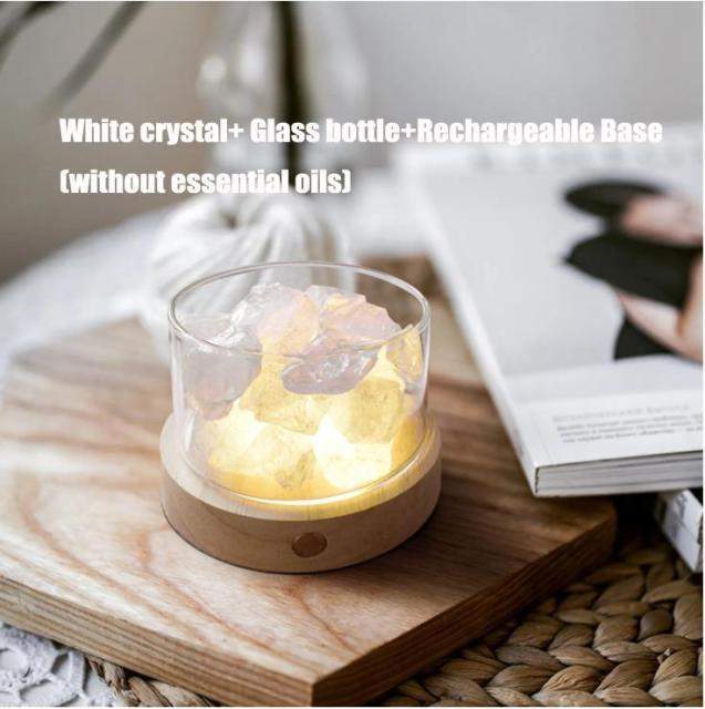 Crystal Stone Essential Oil Diffuser Bowlift