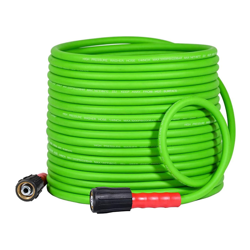BowLift | Flexible 3200 PSI Pressure Washer Hose 50FT 1/4" Kink Resistant Power Washer Hose Replacement Leak-Free M22 Fittings