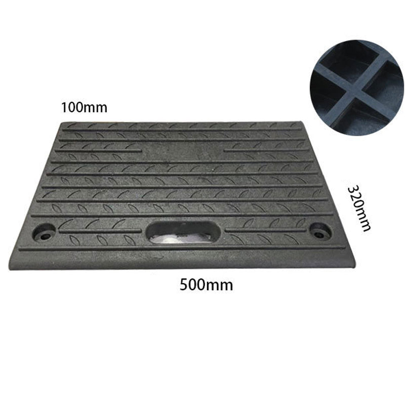 BowLift | 2 Packs Driveway Curb Ramps For Cars, 4" Rubber Curb Ramps For Driveway Sidewalks, Effective Wheelchair Ramp