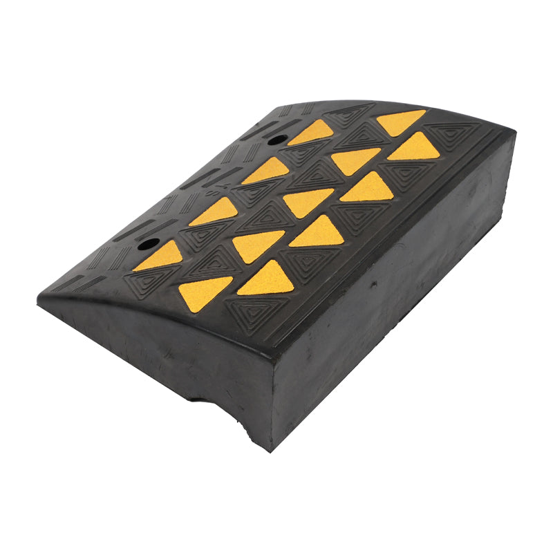 BowLift | 2 Pack Slope With Yellow Reflective Film Rubber Kerb Ramp/Rubber Curb Ramp