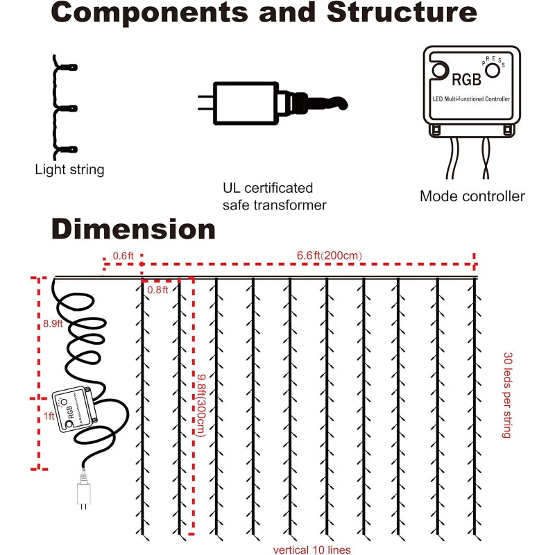 BowLift | Lamps for curtains with modes and waterproof design