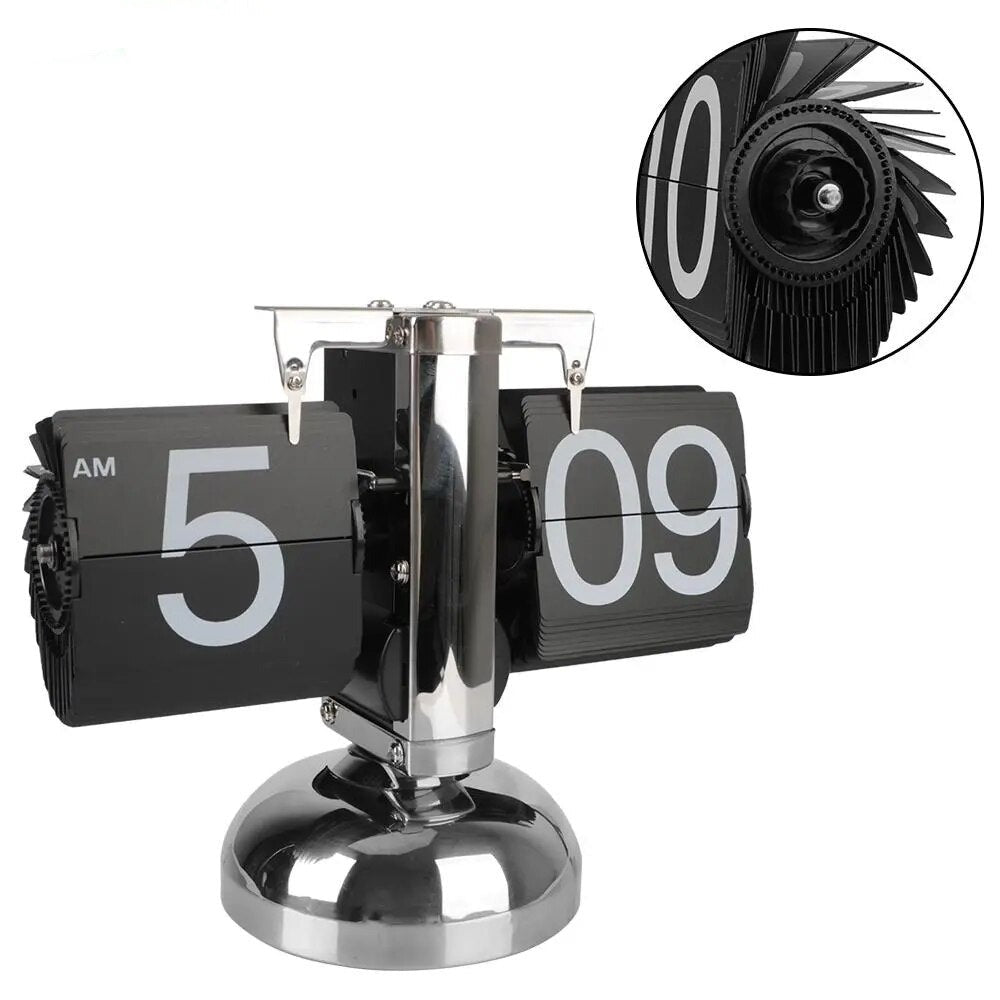 Retro Flip Clock with Automatic Turning Element | Bowlift