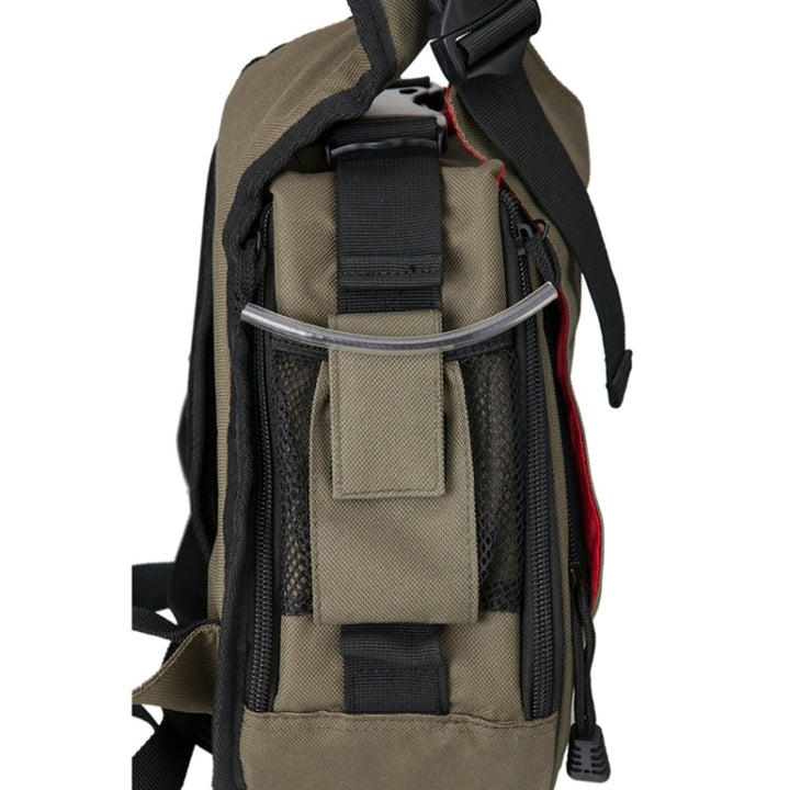 BowLift | CADEN Triangle Tscope Sling Shoulder Cross Digital Camera Bags Case Soft Bag with Rain Cover for Canon Nikon Sony K1, Size: 36*31*15cm (Army Green)
