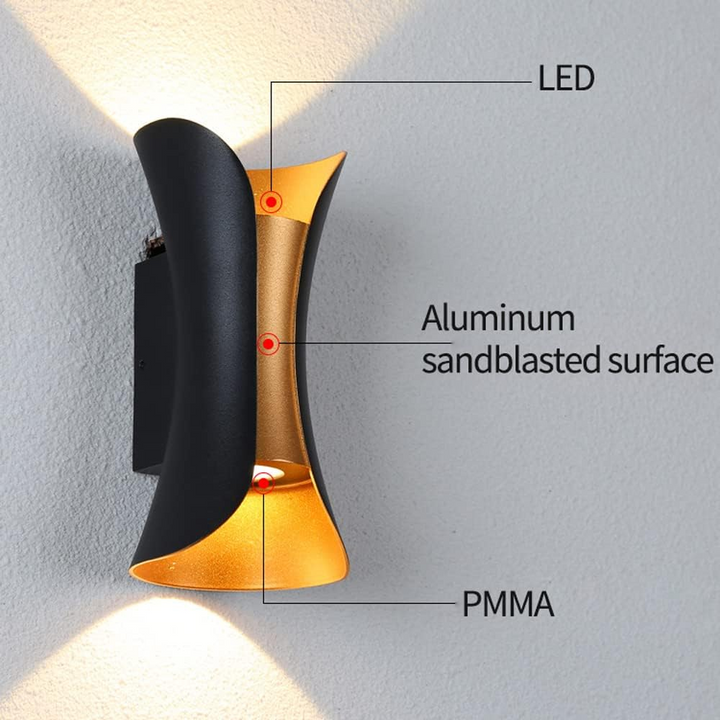 BowLift | Outdoor LED Wall Light Aluminum Waterproof