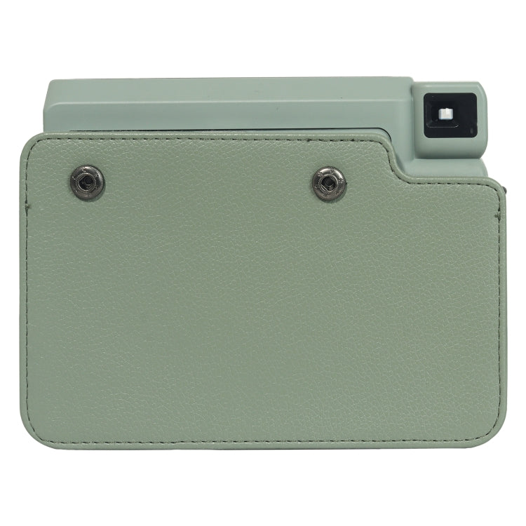 BowLift | For FUJIFILM Instax WIDE 400 Full Body Leather Bag with Shoulder Strap (Green)