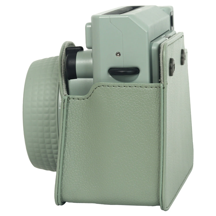 BowLift | For FUJIFILM Instax WIDE 400 Full Body Leather Bag with Shoulder Strap (Green)