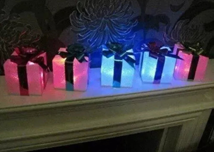 BowLift | 5x LED Mini Gift Box Decorations