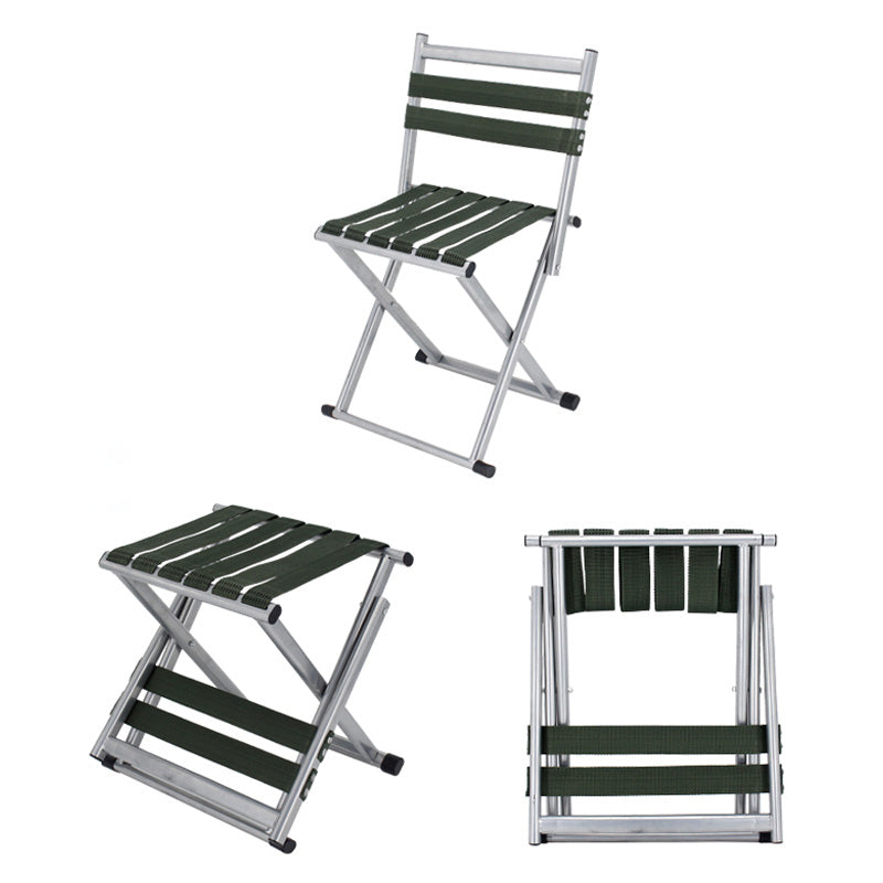 Contemporary Nordic Square Nylon Metal Foldable Camping Chair Fishing Chair Backrest For Outdoor Patio | Bowlift