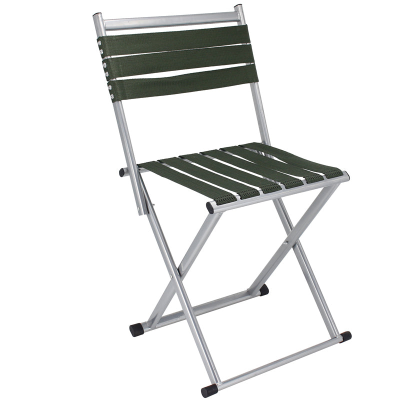 Contemporary Nordic Square Nylon Metal Foldable Camping Chair Fishing Chair Backrest For Outdoor Patio | Bowlift