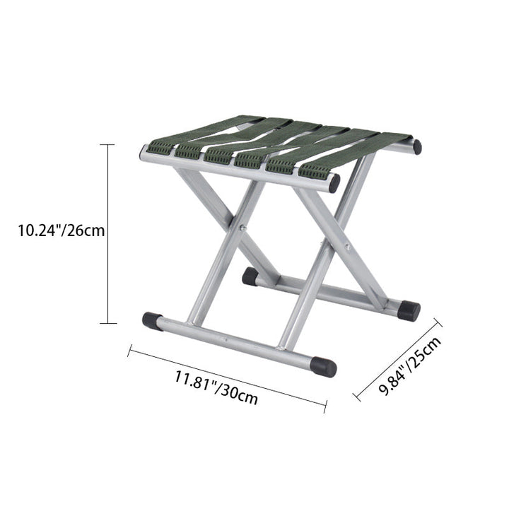 Contemporary Nordic Square Nylon Metal Foldable Camping Chair Fishing Chair Backrest For Outdoor Patio | Bowlift