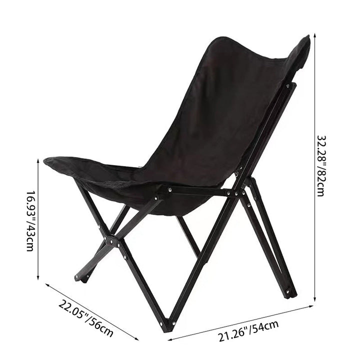 Contemporary Industrial Oxford Fabric Hardware Foldable Camping Chair Backrest For Outdoor Patio | Bowlift