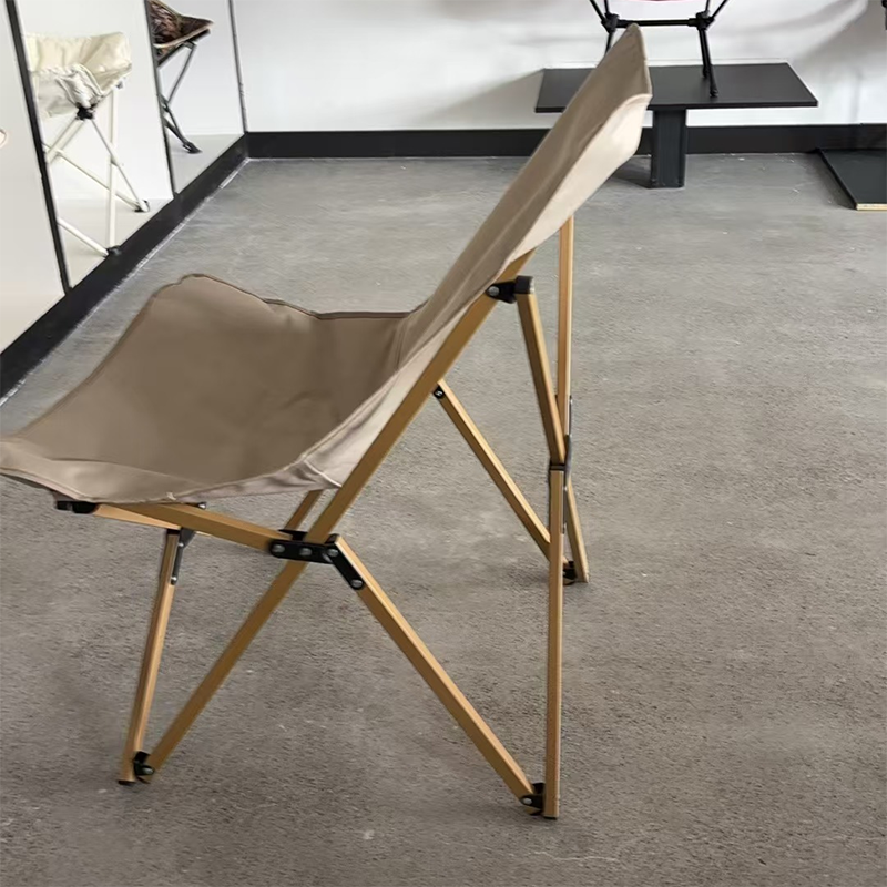 Contemporary Industrial Oxford Fabric Hardware Foldable Camping Chair Backrest For Outdoor Patio | Bowlift