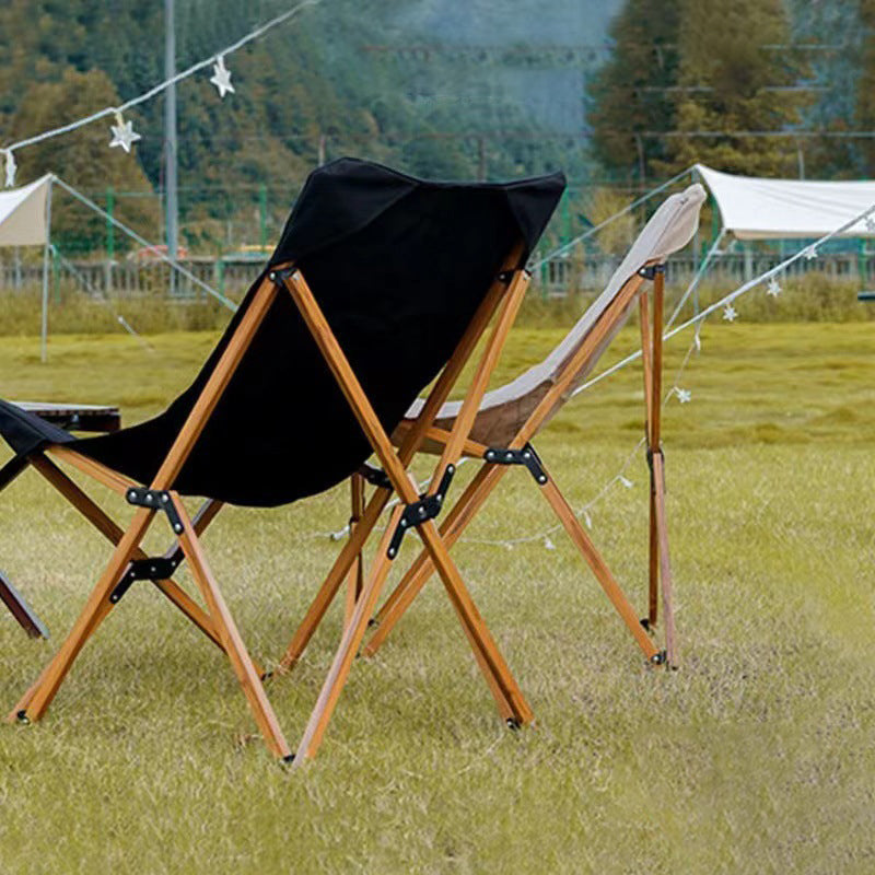 Contemporary Industrial Oxford Fabric Hardware Foldable Camping Chair Backrest For Outdoor Patio | Bowlift