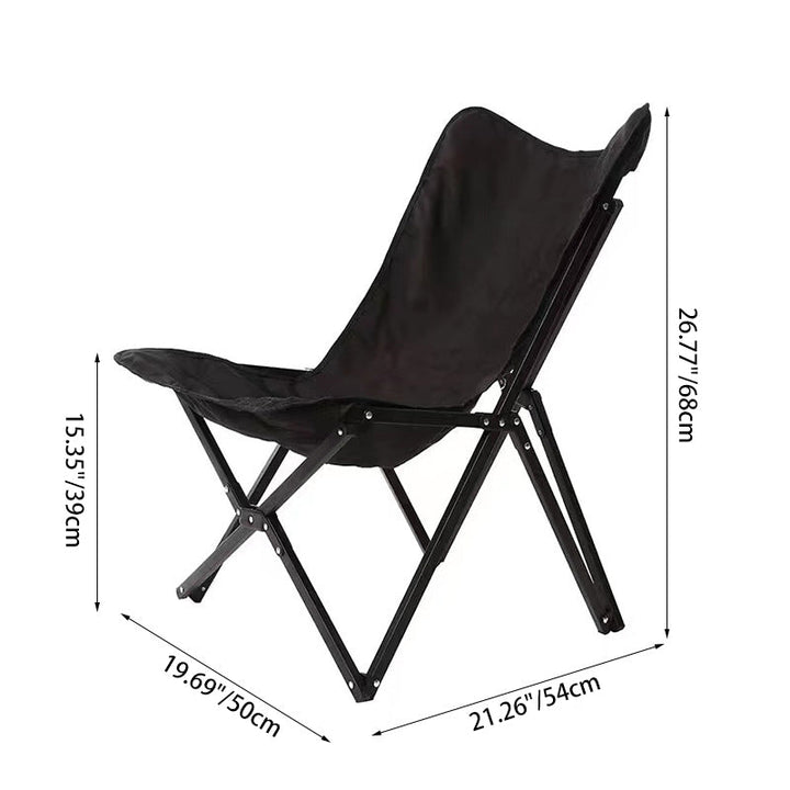 Contemporary Industrial Oxford Fabric Hardware Foldable Camping Chair Backrest For Outdoor Patio | Bowlift