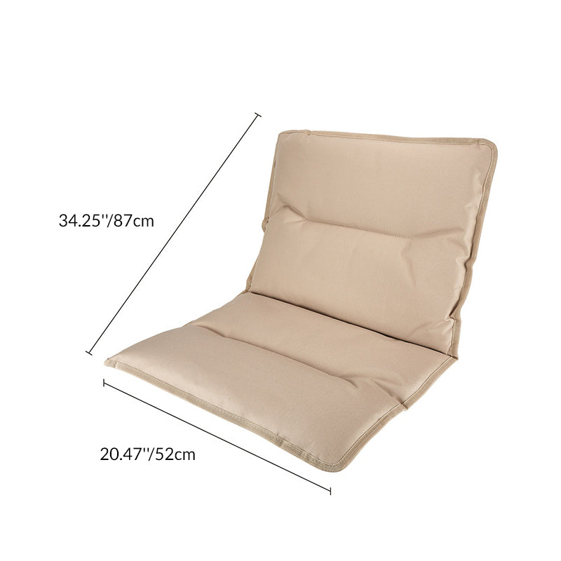 Modern Minimalist Rectangle Outdoor Carbon Steel Aluminum Alloy Beech Wood Oxford Fabric PET Foldable Portable Detachable Camping Chair Backrest Armrest For Garden | Bowlift