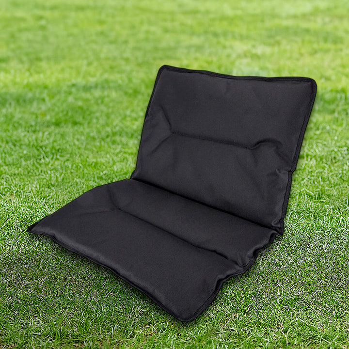 Modern Minimalist Rectangle Outdoor Carbon Steel Aluminum Alloy Beech Wood Oxford Fabric PET Foldable Portable Detachable Camping Chair Backrest Armrest For Garden | Bowlift