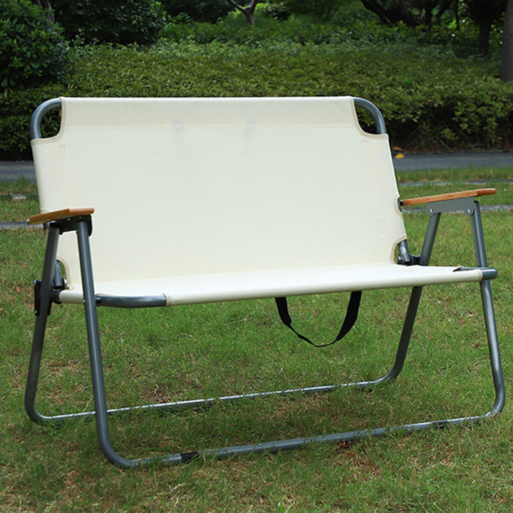 Modern Minimalist Rectangular Carbon Steel Oxford Fabric Collapsible Camping Chair Backrest Armrest For Garden | Bowlift