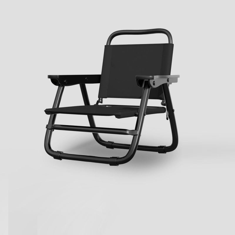 Modern Minimalist Square Bent Oxford Fabric Steel Tube Chair Backrest Armrest For Outdoor | Bowlift