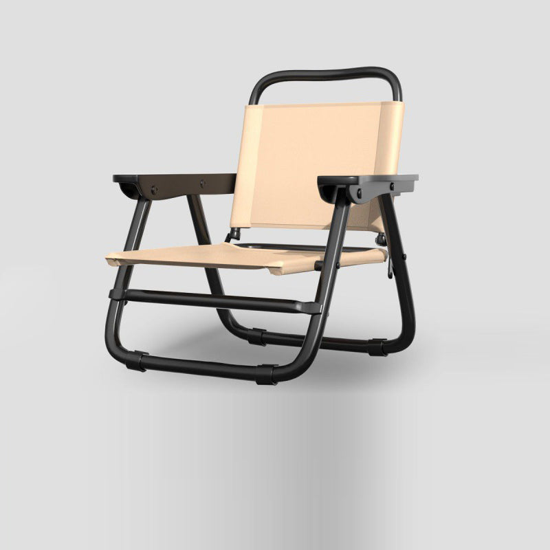 Modern Minimalist Square Bent Oxford Fabric Steel Tube Chair Backrest Armrest For Outdoor | Bowlift