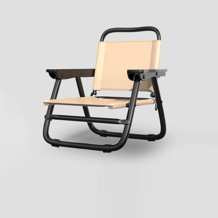 Modern Minimalist Square Bent Oxford Fabric Steel Tube Chair Backrest Armrest For Outdoor | Bowlift