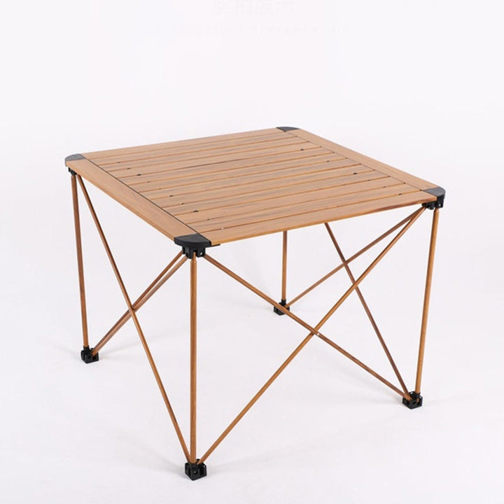 Modern Simplicity Square Rectangle Aluminum Iron Outdoor Foldable Camping Coffee Table 1-Tier For Garden | Bowlift