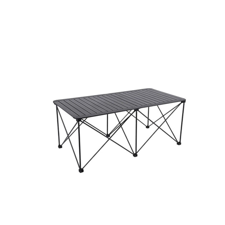 Modern Simplicity Square Rectangle Aluminum Iron Outdoor Foldable Camping Coffee Table 1-Tier For Garden | Bowlift