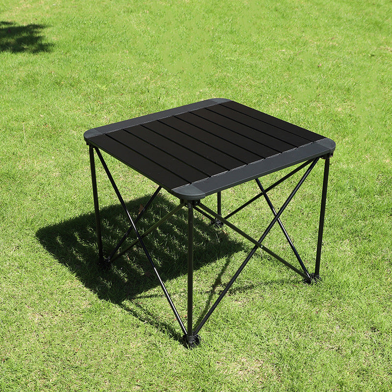 Modern Simplicity Square Rectangle Aluminum Iron Outdoor Foldable Camping Coffee Table 1-Tier For Garden | Bowlift