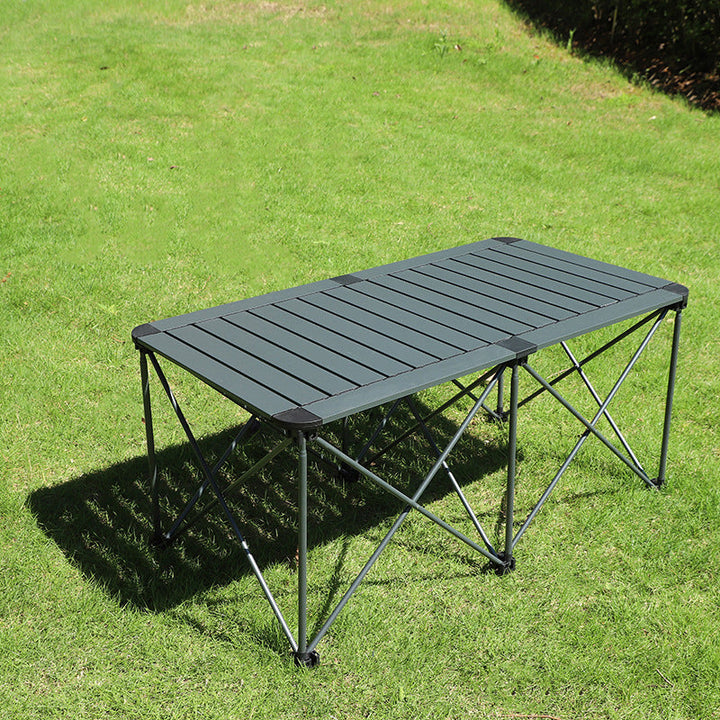 Modern Simplicity Square Rectangle Aluminum Iron Outdoor Foldable Camping Coffee Table 1-Tier For Garden | Bowlift