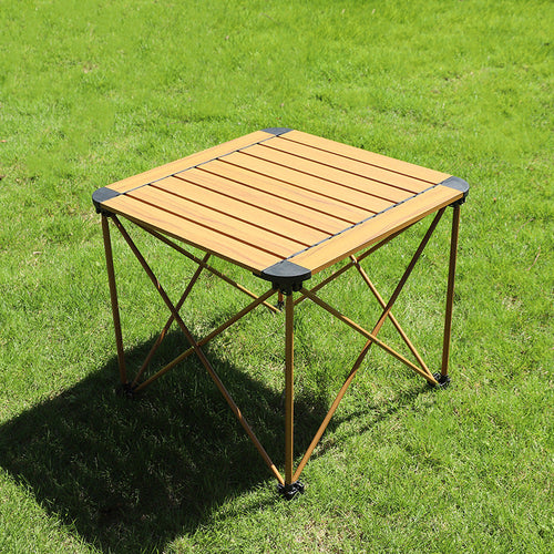 Modern Simplicity Square Rectangle Aluminum Iron Outdoor Foldable Camping Coffee Table 1-Tier For Garden | Bowlift