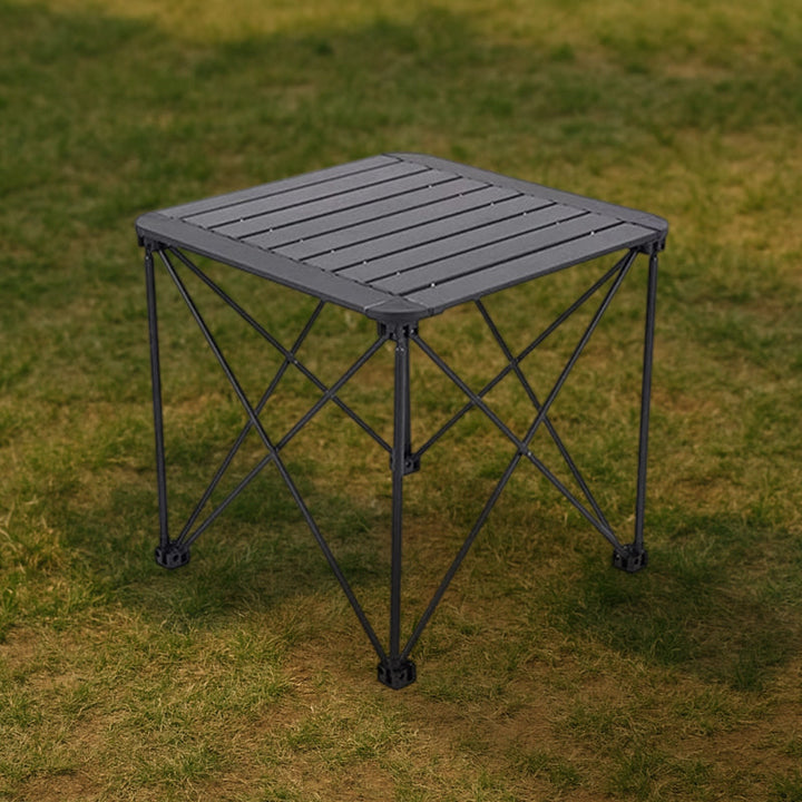 Modern Simplicity Square Rectangle Aluminum Iron Outdoor Foldable Camping Coffee Table 1-Tier For Garden | Bowlift