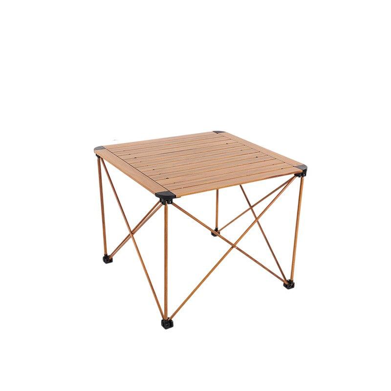 Modern Simplicity Square Rectangle Aluminum Iron Outdoor Foldable Camping Coffee Table 1-Tier For Garden | Bowlift