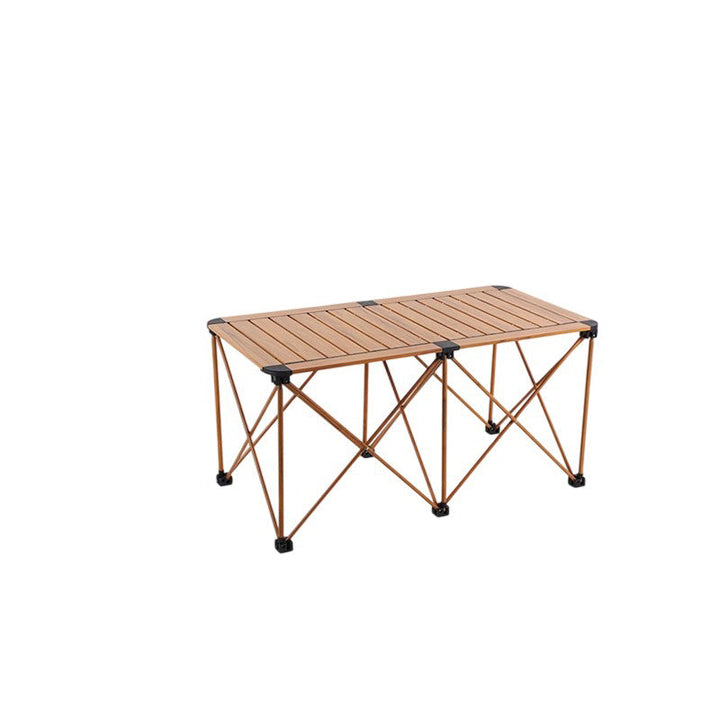 Modern Simplicity Square Rectangle Aluminum Iron Outdoor Foldable Camping Coffee Table 1-Tier For Garden | Bowlift