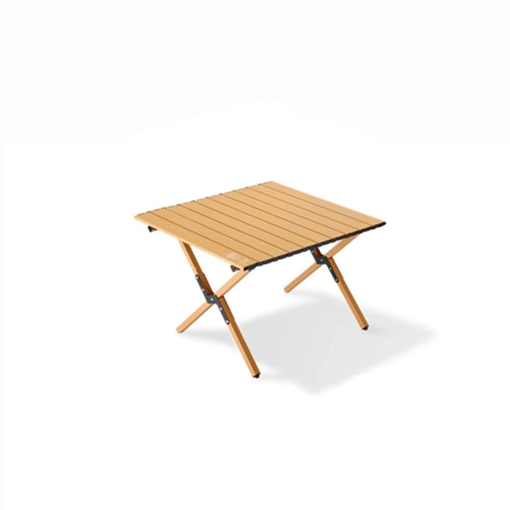 Modern Minimalist Rectangle Carbon Steel Outdoor Foldable Camping Coffee Table 1-Tier For Garden | Bowlift