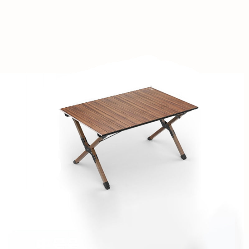 Modern Minimalist Rectangle Carbon Steel Outdoor Foldable Camping Coffee Table 1-Tier For Garden | Bowlift