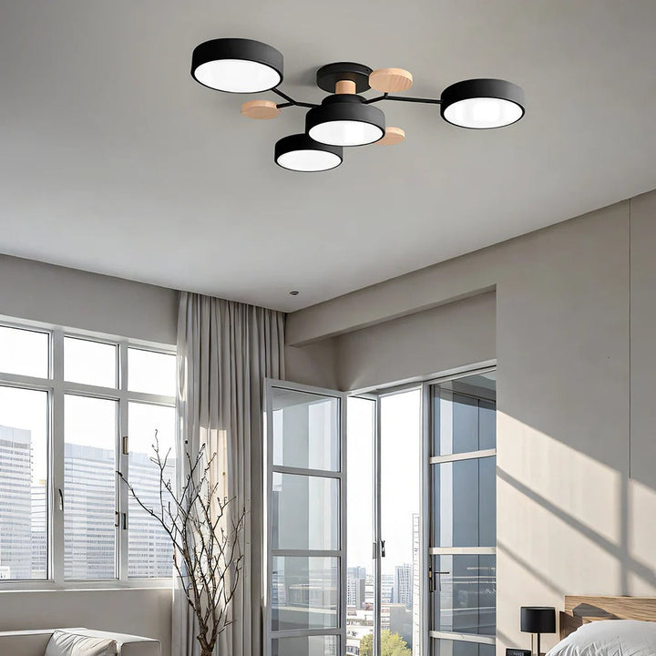 BowLift | Contemporary Round Iron LED Chandelier | Energy-Efficient. Stylish Lighting for Living Rooms. Dining Areas & Entryways