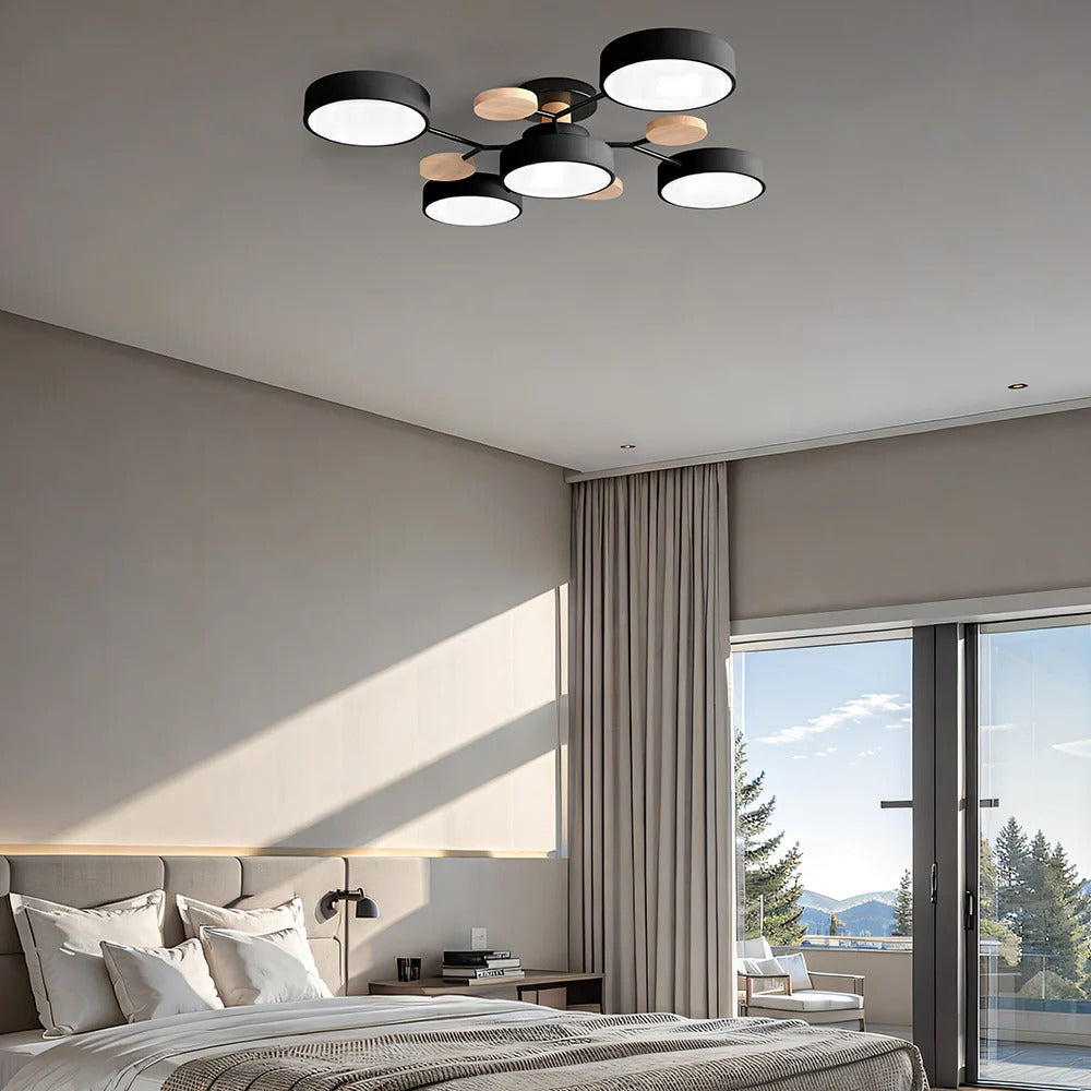 BowLift | Contemporary Round Iron LED Chandelier | Energy-Efficient. Stylish Lighting for Living Rooms. Dining Areas & Entryways