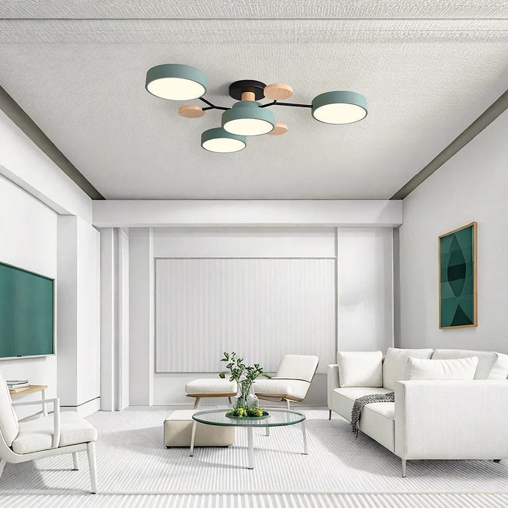 BowLift | Contemporary Round Iron LED Chandelier | Energy-Efficient. Stylish Lighting for Living Rooms. Dining Areas & Entryways