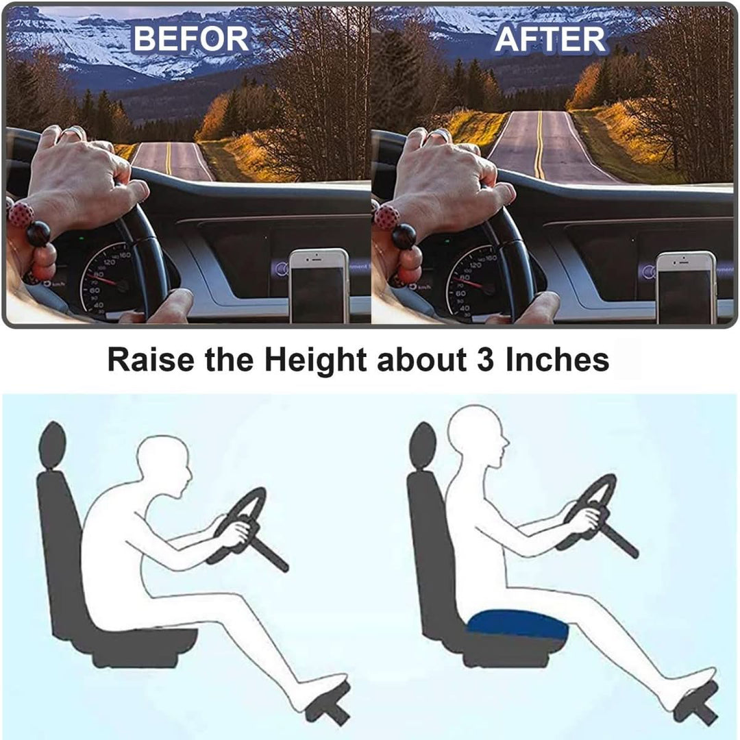 BowLift | Ergonomic Car Seat Cushion for Better Visibility and Comfort