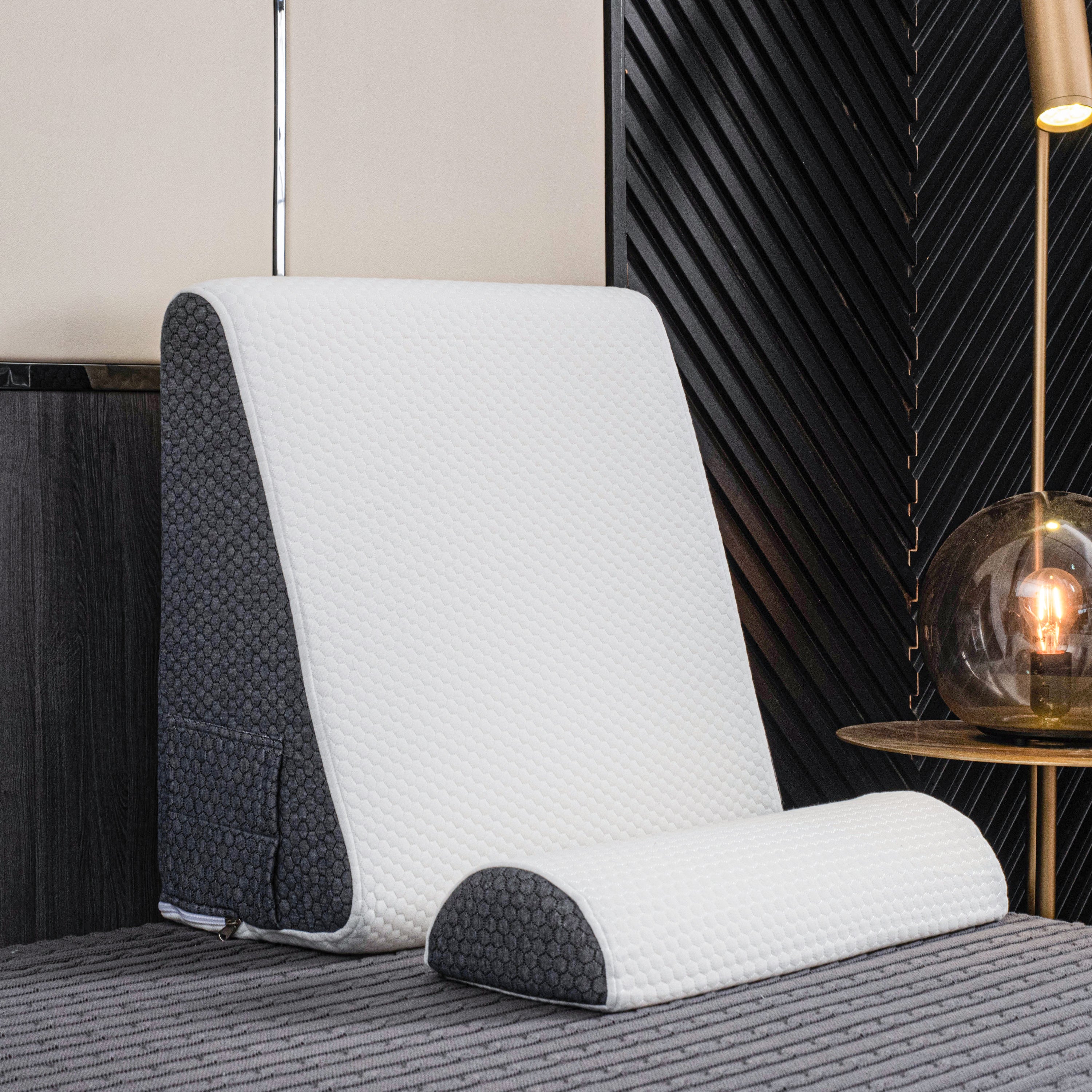 BowLift | Inclined Reflux Wedge Support Pillow | Memory Foam, Hypoallergenic & Ideal for Back and Side Sleepers