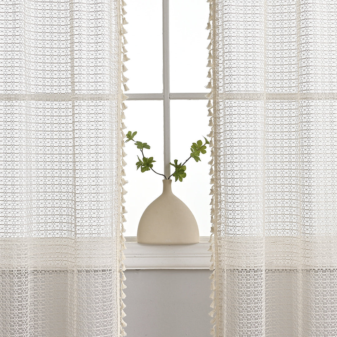 BowLift | LuxeDrape – Soft Beige Voile for Sophisticated Spaces