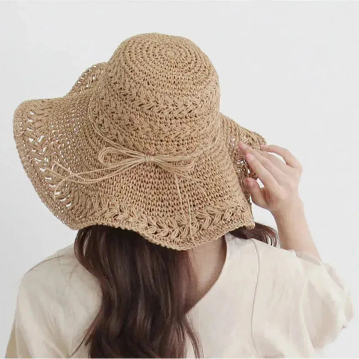 Women's Sun Hat – Lightweight Retro Straw Beach Hat | Ideal for Summer and Vacation | Bowlift