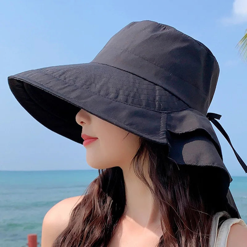 SUNNY | Women's Sun Hat for the Sun | Wide Brim UV Neck Protection | Solar Beach Hat Woman Bowlift