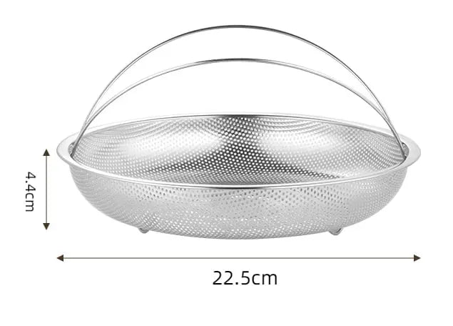 BowLift | Stainless steel steam insert with handle