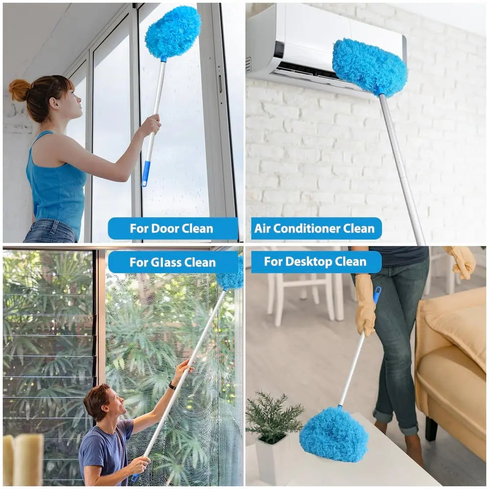 BowLift | Ceiling Fan Dust Brush with Telescopic Pole – Effortless Cleaning of High Areas