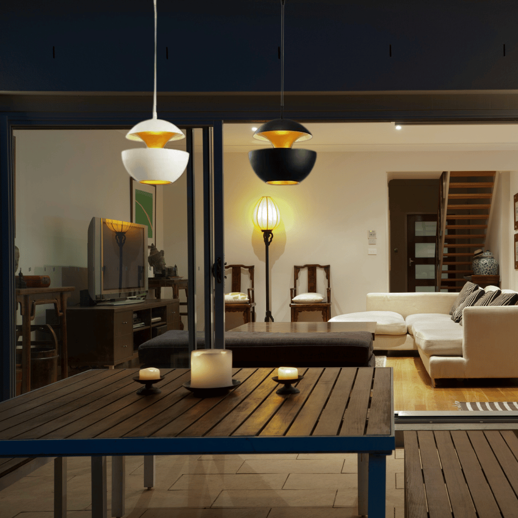 BowLift | GoldGlow - Luxury Gold Pendant Lamp for Stylish Dining Areas