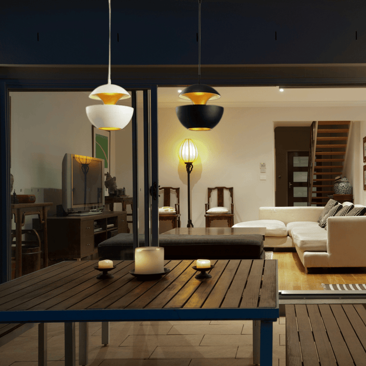 BowLift | GoldGlow - Luxury Gold Pendant Lamp for Stylish Dining Areas