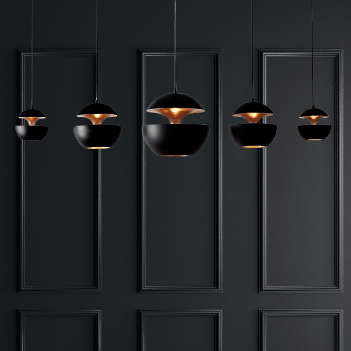 BowLift | GoldGlow - Luxury Gold Pendant Lamp for Stylish Dining Areas