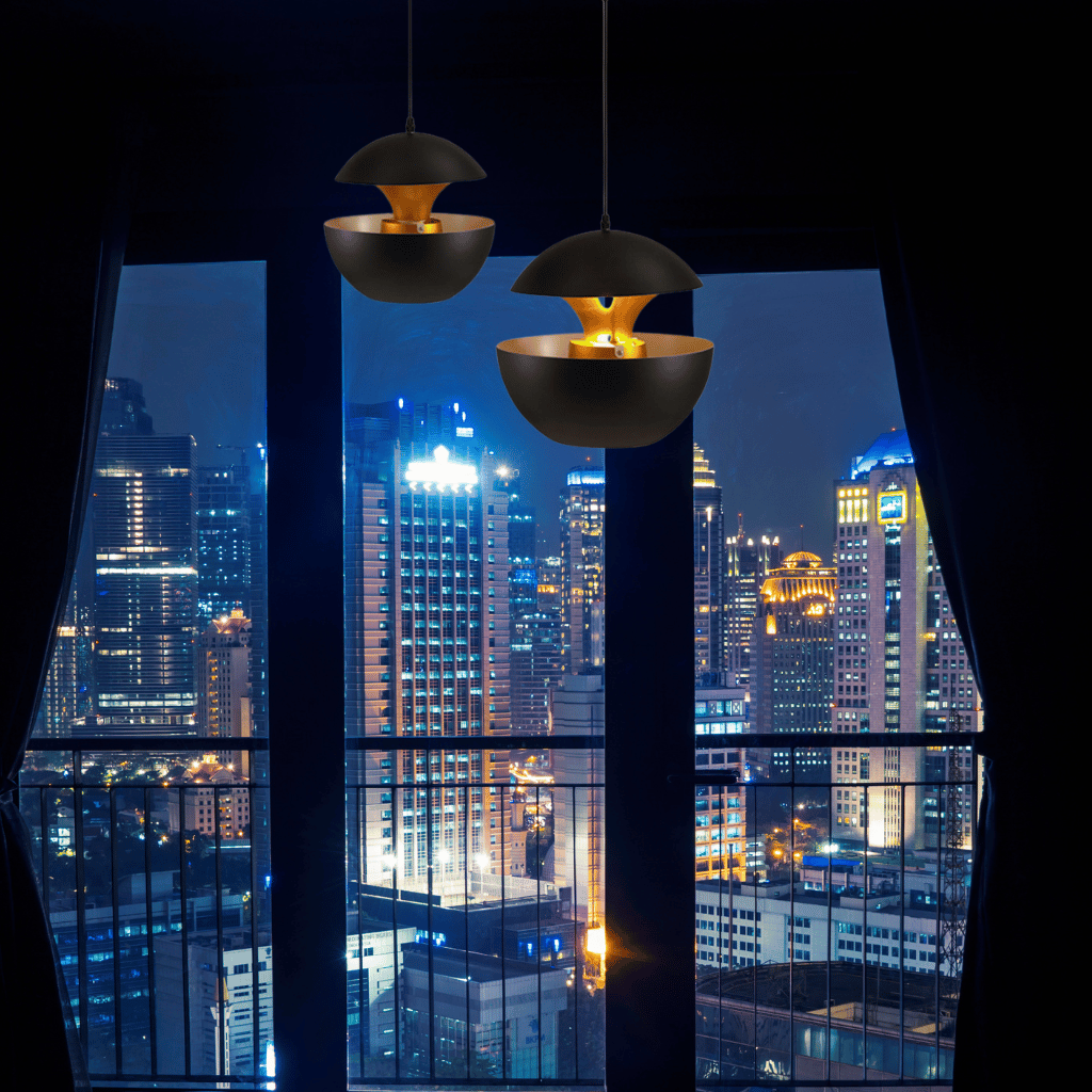 BowLift | GoldGlow - Luxury Gold Pendant Lamp for Stylish Dining Areas